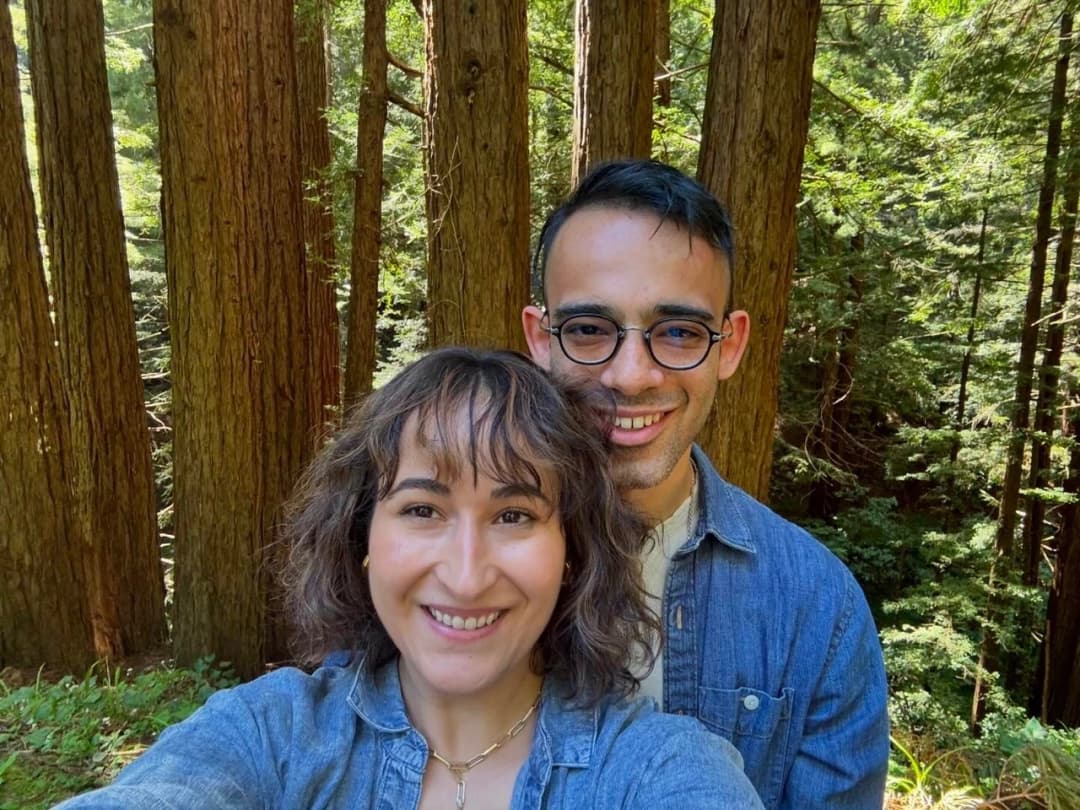 Cristina and Hesham enjoying time upstate